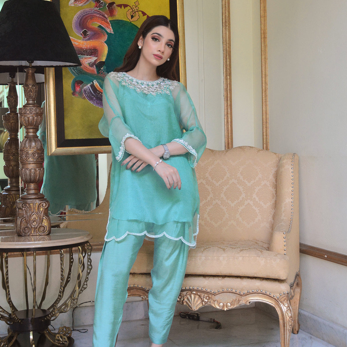 837 - Two Piece suit – Binish Amir